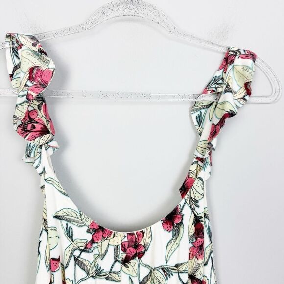 FREE PEOPLE | Dear You Cream Floral Belted Mini Dress Low Back Women’s Size S - Picture 6 of 10